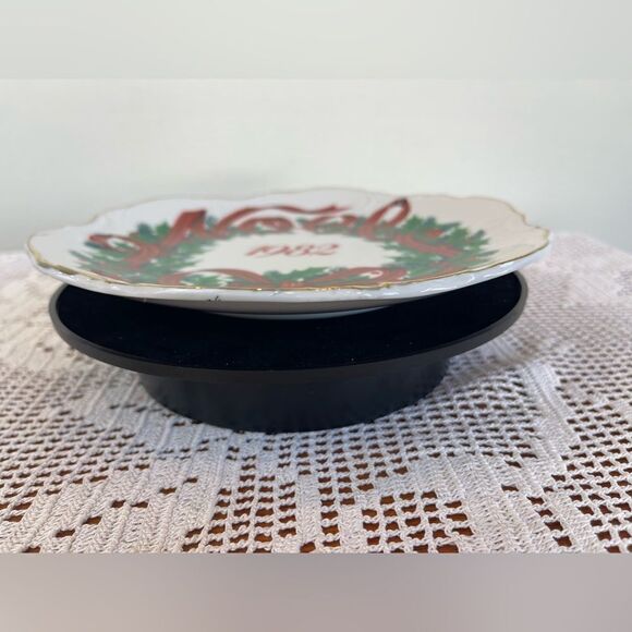 Vintage Christmas wreath plate || Christmas plate || NOEL 1982’ plate || JAPAN - Picture 5 of 9